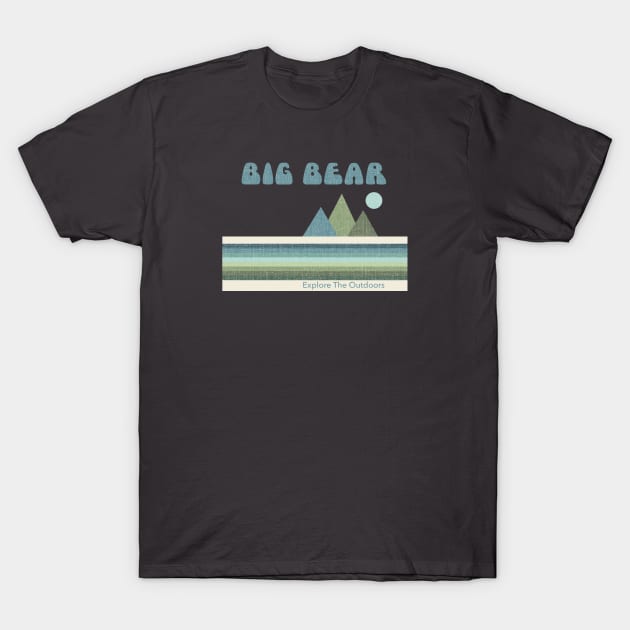 Big Bear Lake Explore the Outdoors Rainbow T-Shirt by Morrissey OC